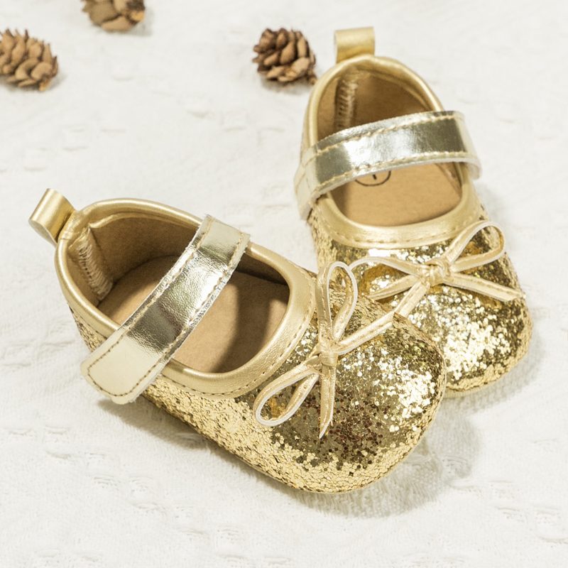 Rosalia Baby Piges Flade Sko - Guld