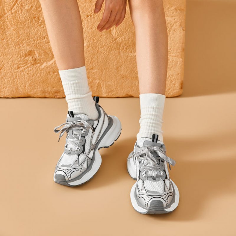 Rosalia Kvinders Afslappede Åndbare Sneakers - Guld