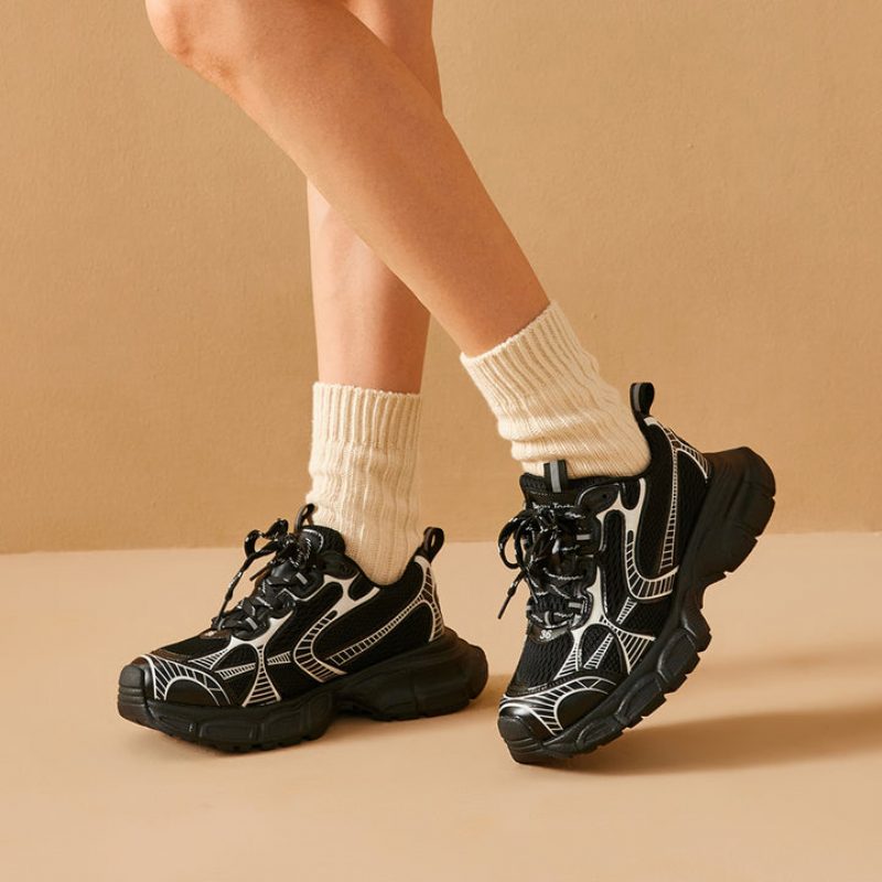Rosalia Kvinders Afslappede Åndbare Sneakers - Guld