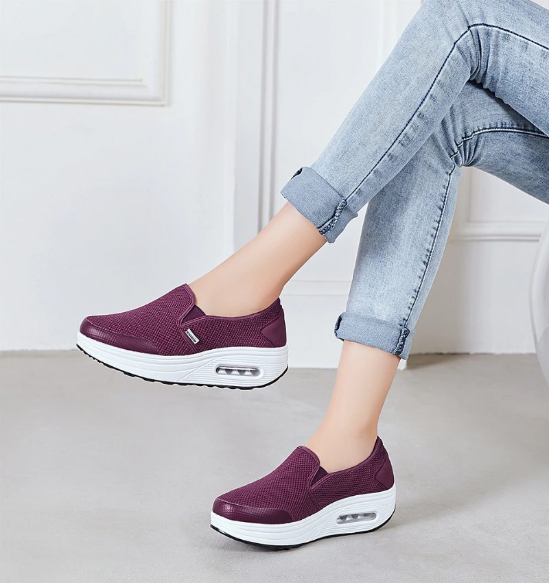 Rosaura Slip-on Walking Sko Til Kvinder - Lilla