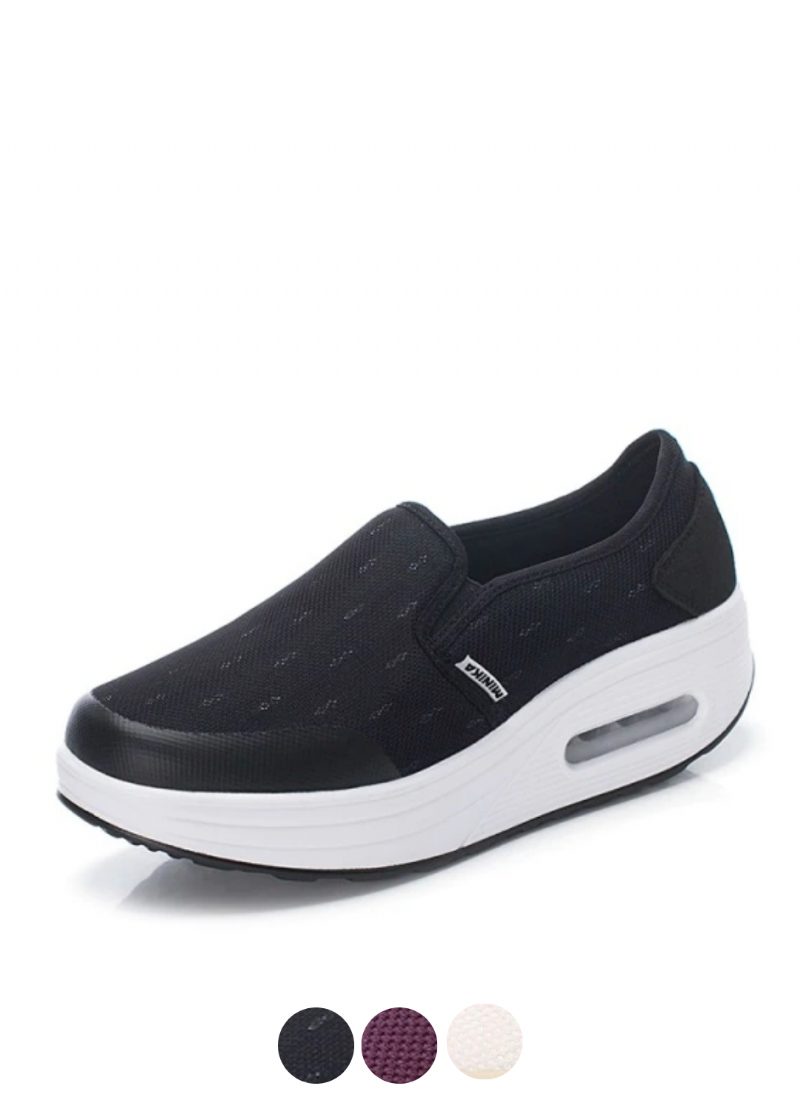 Rosaura Slip-on Walking Sorte Sko Til Kvinder