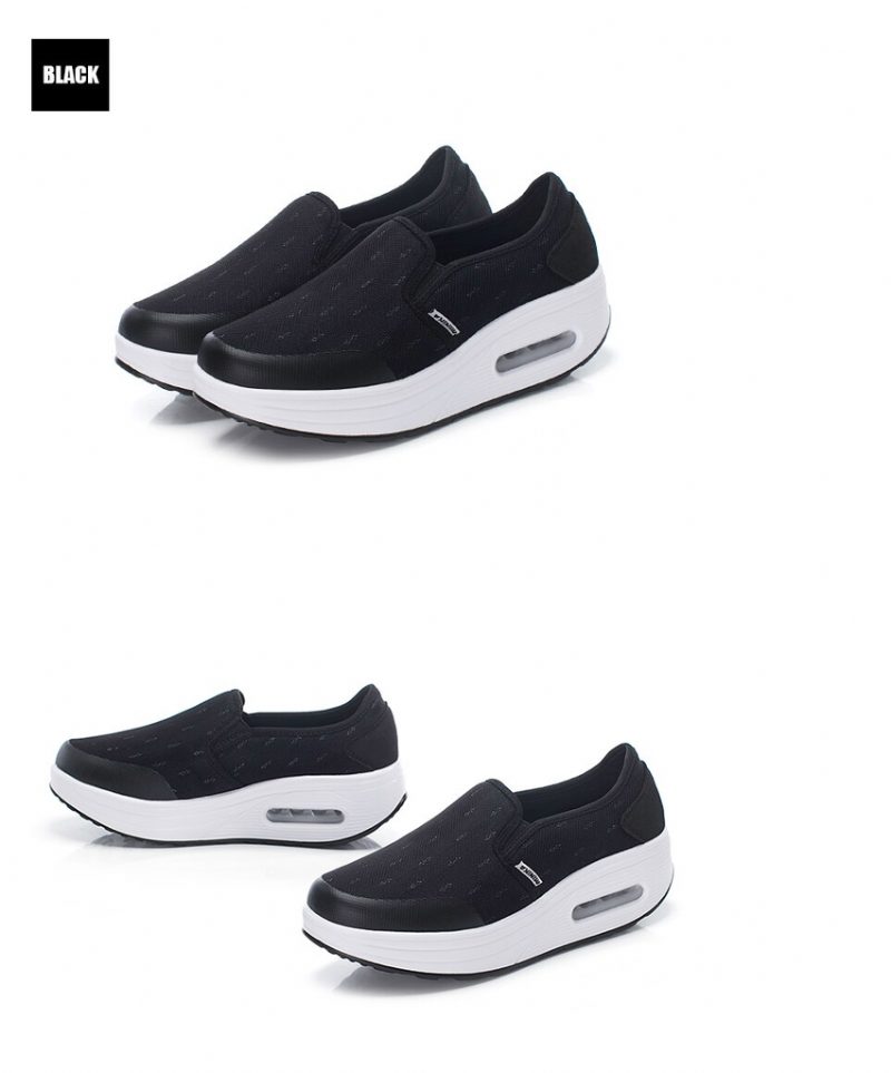 Rosaura Slip-on Walking Sorte Sko Til Kvinder - Sort