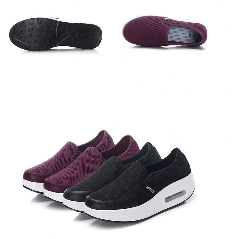 Rosaura Slip-on Walking Sorte Sko Til Kvinder - Sort