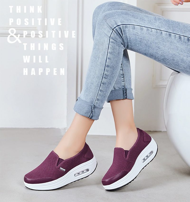 Rosaura Slip-on Walking Sorte Sko Til Kvinder - Sort