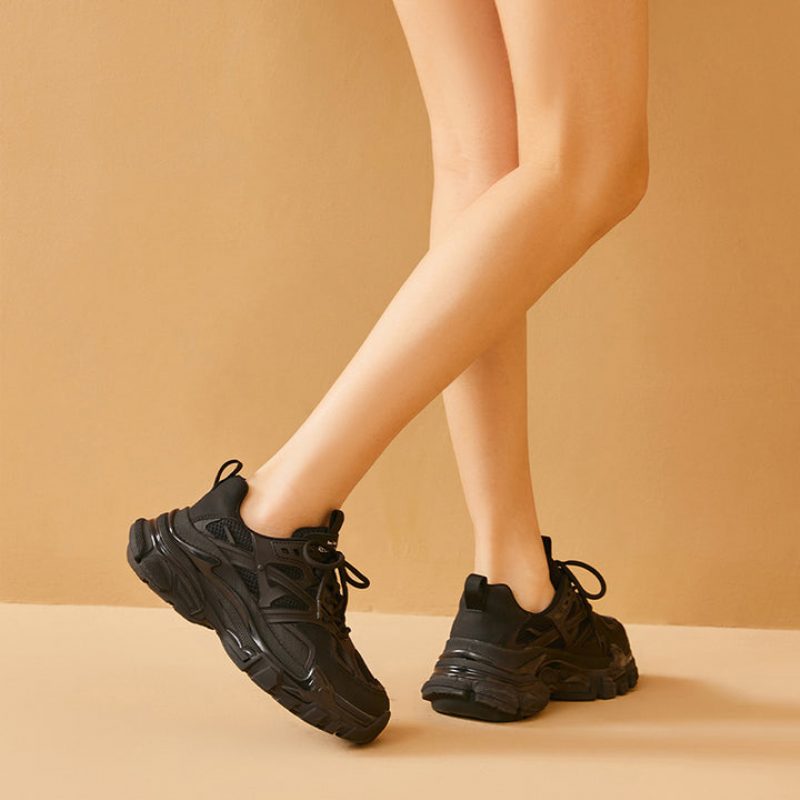 Rosmil Platform Sneaker Til Kvinder - Beige