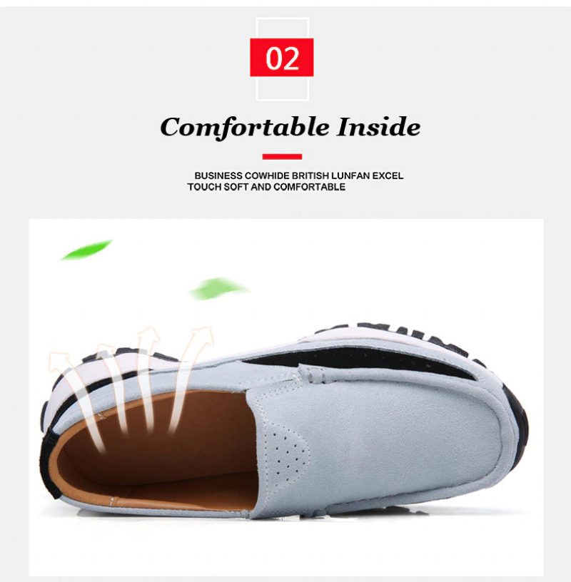 Rosner Læder Platform Slip-on Sorte Sneakers Til Kvinder - Sort