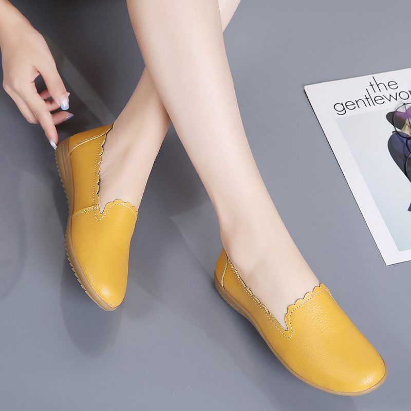 Roxy Casual Loafer-sko I Læder Til Kvinder - Sort