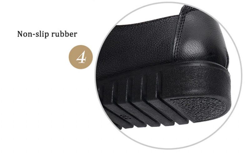 Rubby Loafer-sko I Læder Til Kvinder - Sort