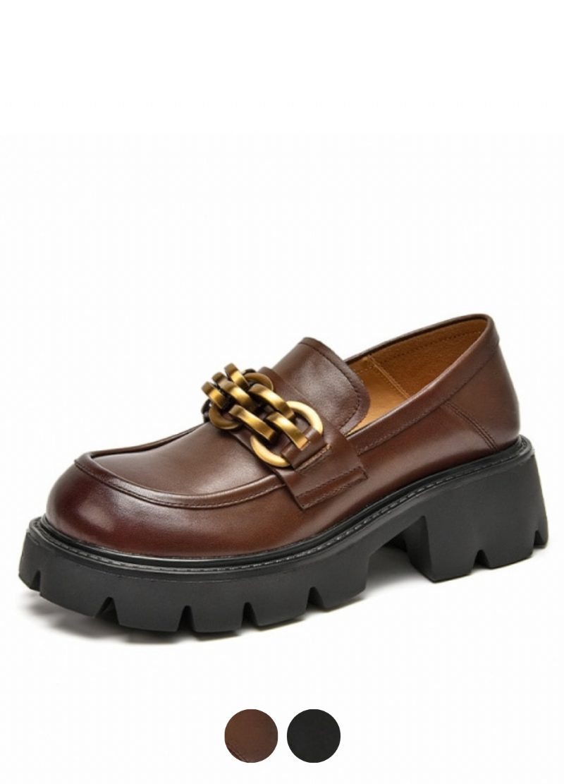 Rubby Rund Toe Platform Loafer Til Kvinder