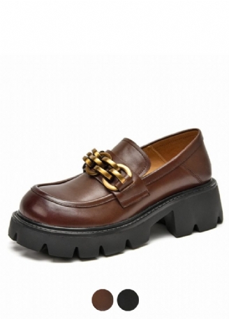 Rubby Rund Toe Platform Loafer Til Kvinder