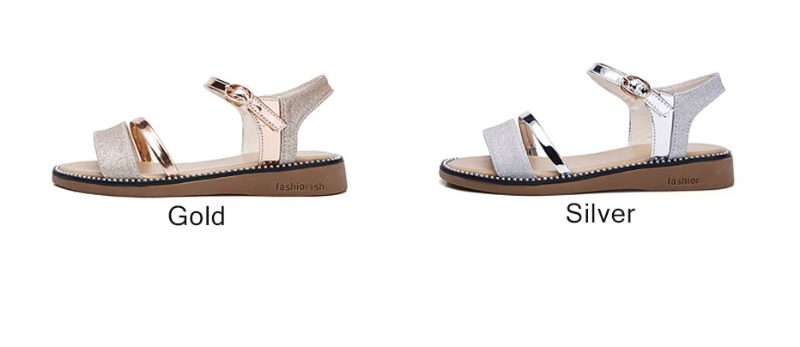 Saavedra Damesandaler - Guld