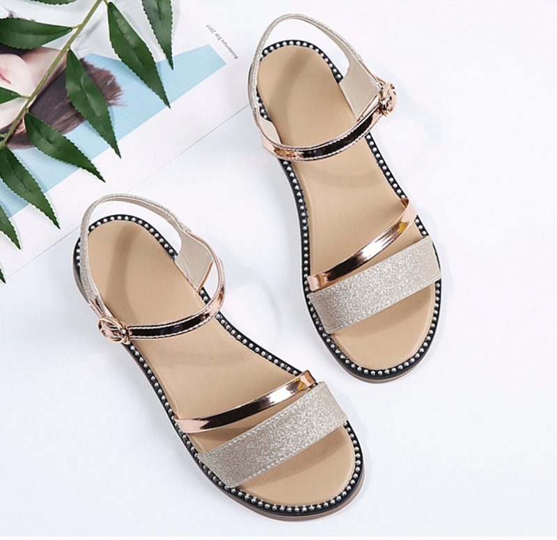 Saavedra Damesandaler - Guld