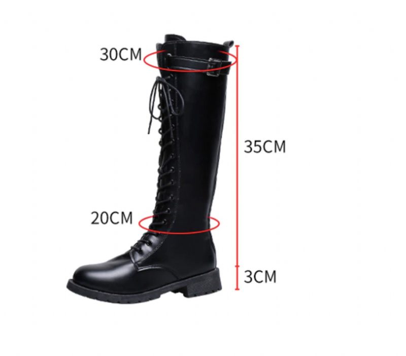Safiro Boots Knælængde - Sort