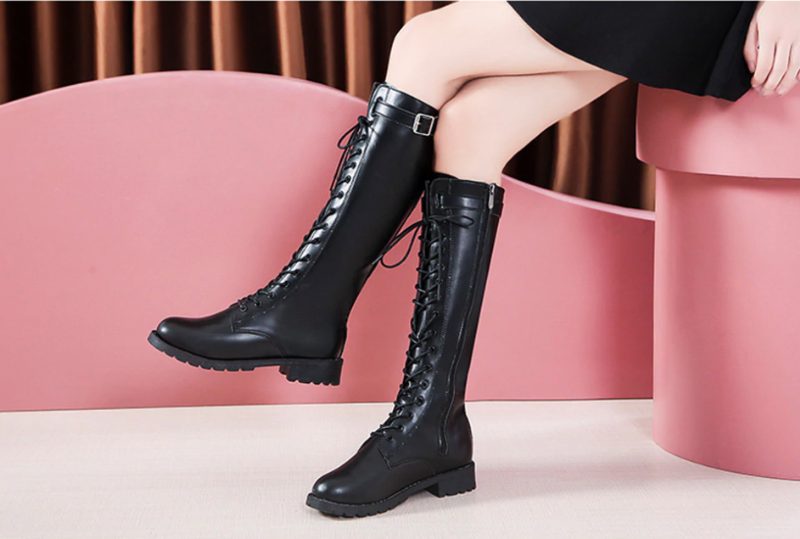 Safiro Boots Knælængde - Sort