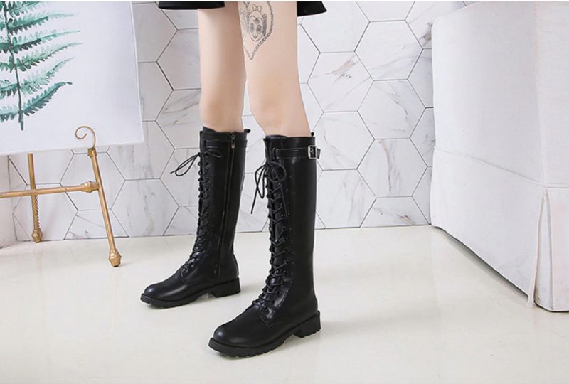 Safiro Boots Knælængde - Sort
