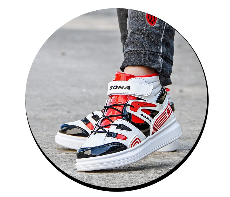 Salibi High Top Sneaker Til Drenge - Rød