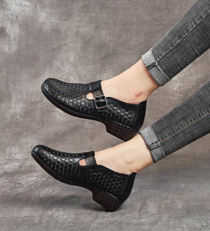 Salma Slip-on Flade Sko Til Kvinder - Sort