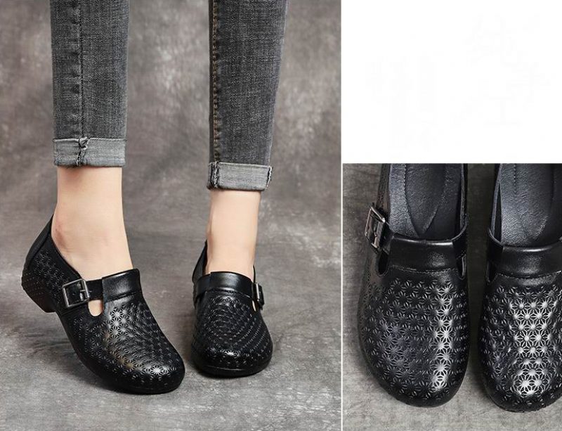 Salma Slip-on Flade Sko Til Kvinder - Sort