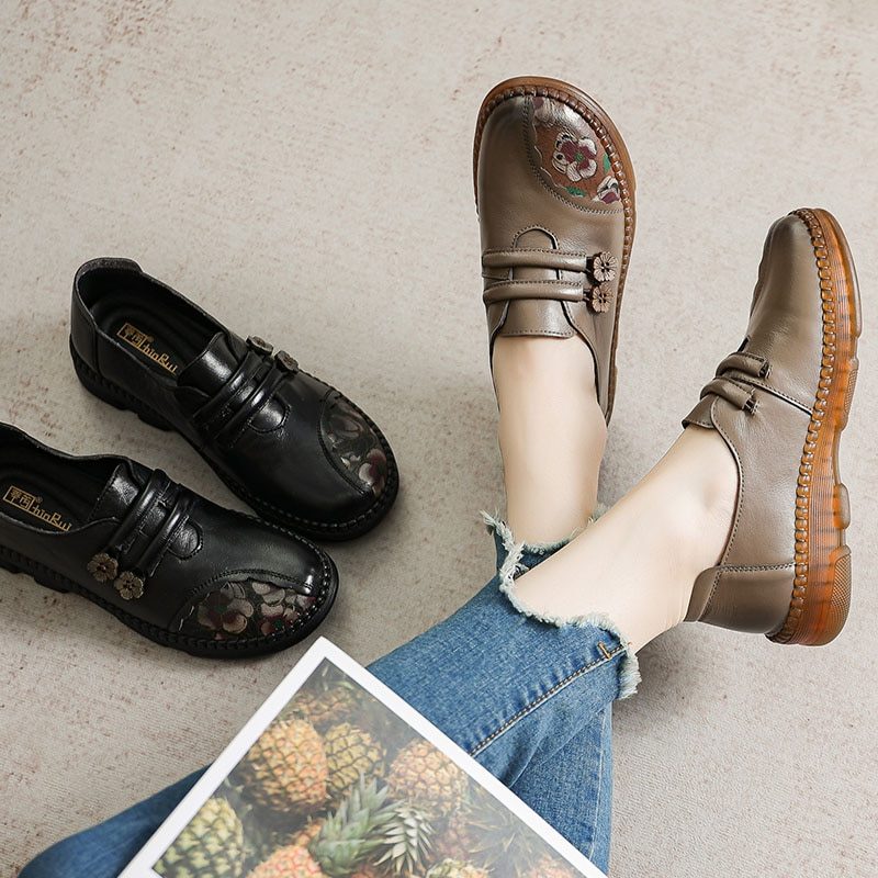 Salome Dame Loafer Sko - Khaki