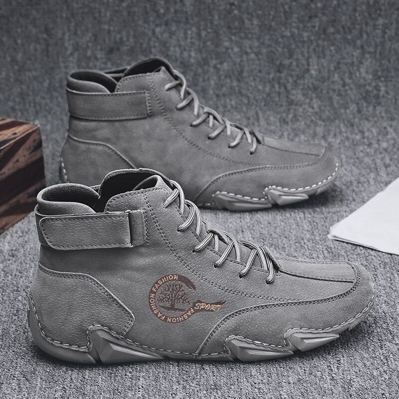Salvio Klassiske Sneaker Til Mænd - Grå