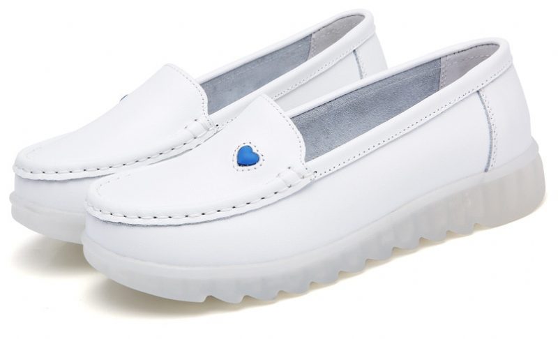 Sandy Dame Loafer Sko - Hvid