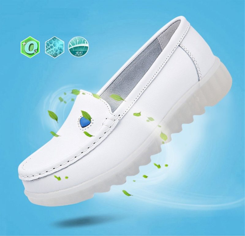 Sandy Dame Loafer Sko - Hvid