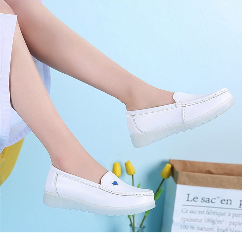 Sandy Dame Loafer Sko - Hvid