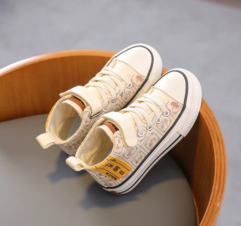 Sant Unisex High Top Sneaker Til Børn - Beige
