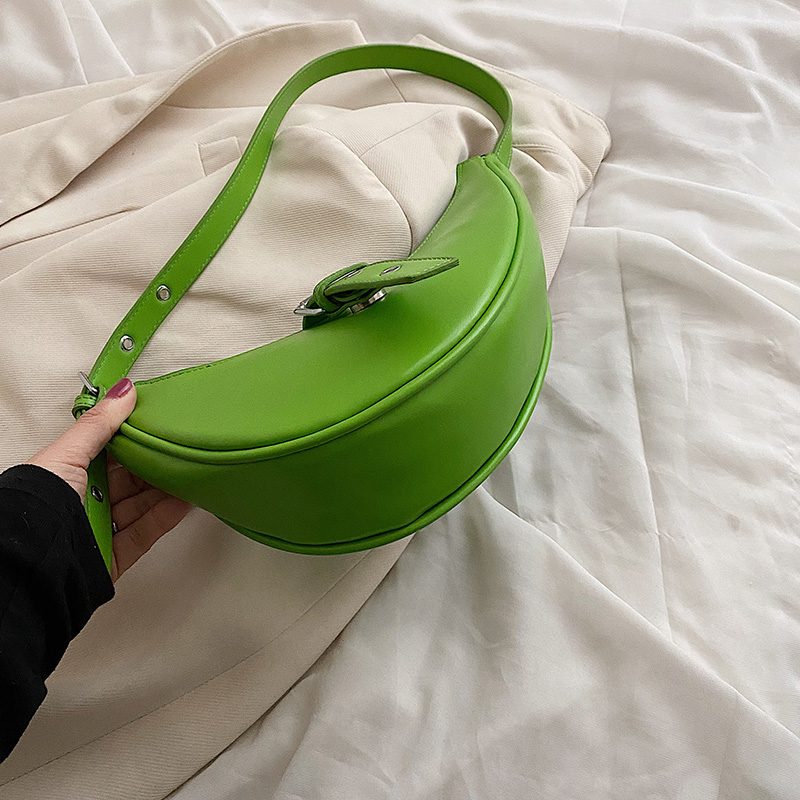 Santis Small Crossbody-håndtaske I Læder Til Kvinder - Grøn