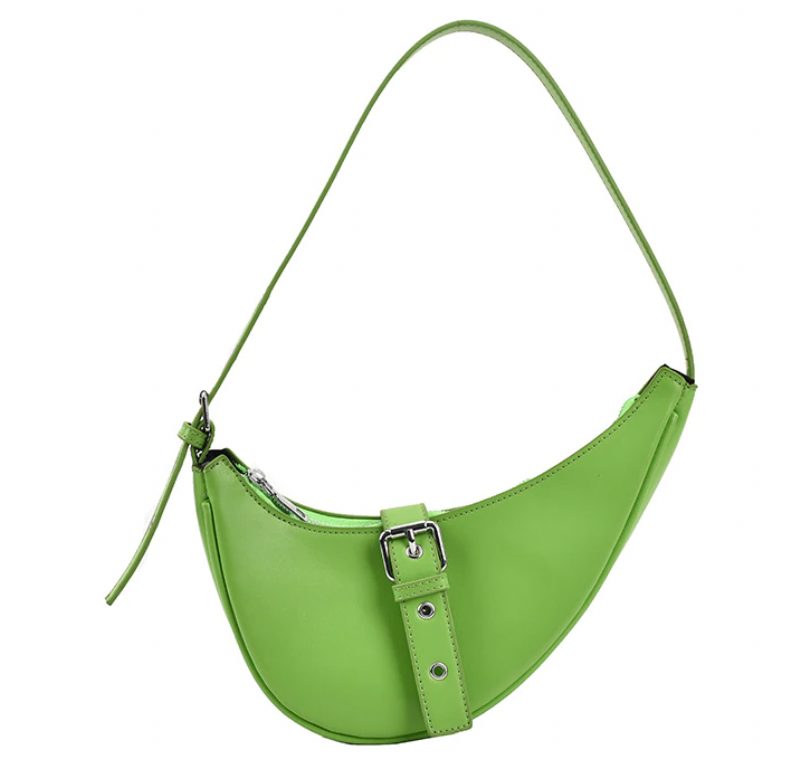 Santis Small Crossbody-håndtaske I Læder Til Kvinder - Grøn