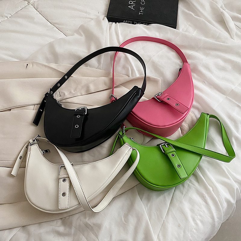 Santis Small Crossbody-håndtaske I Læder Til Kvinder - Grøn