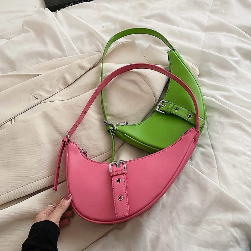 Santis Small Crossbody-håndtaske I Læder Til Kvinder - Grøn