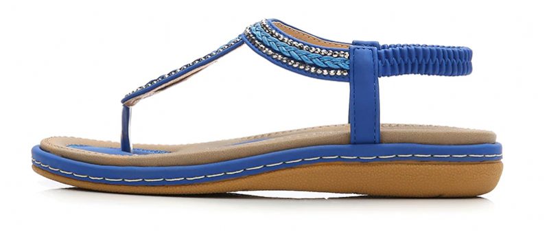 Sara Dame Sommer Flad Sandal - Sort
