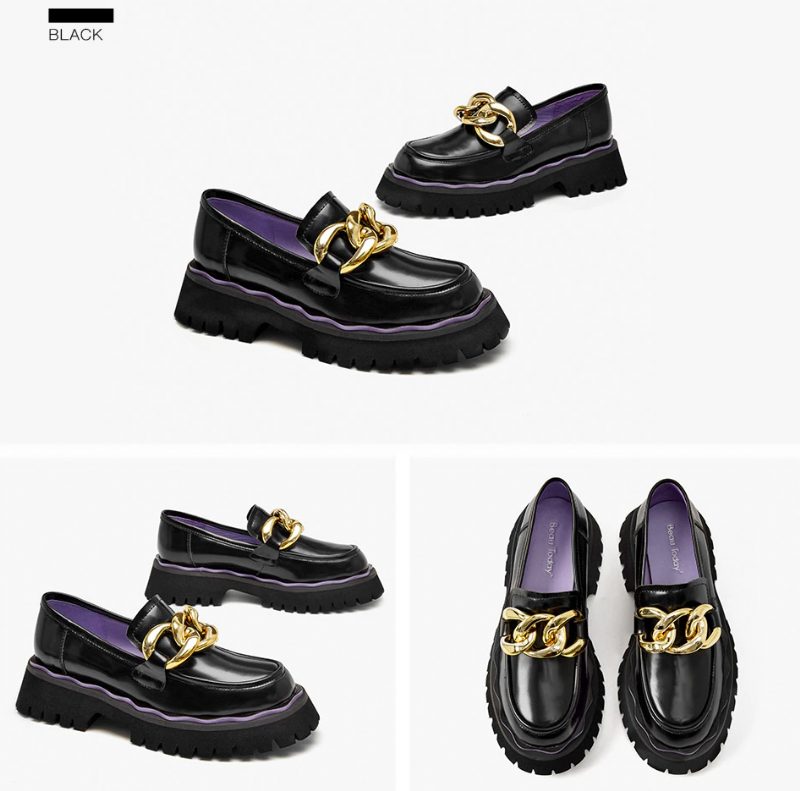 Sarcos Platform Loafers Sko Til Kvinder - Sort