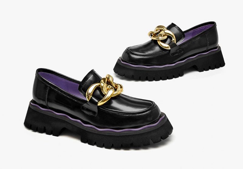 Sarcos Platform Loafers Sko Til Kvinder - Sort