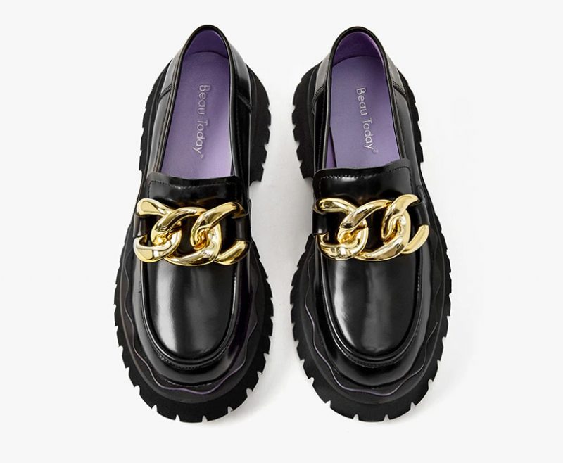 Sarcos Platform Loafers Sko Til Kvinder - Sort