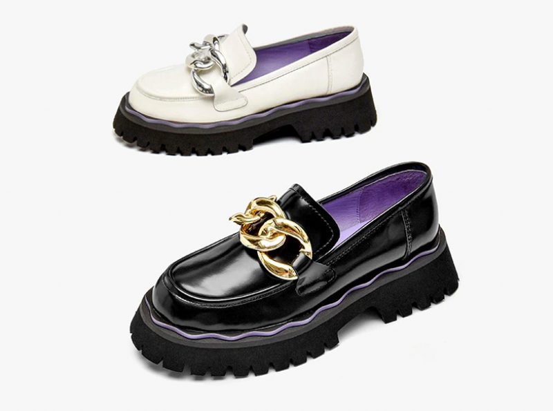 Sarcos Platform Loafers Sko Til Kvinder - Sort