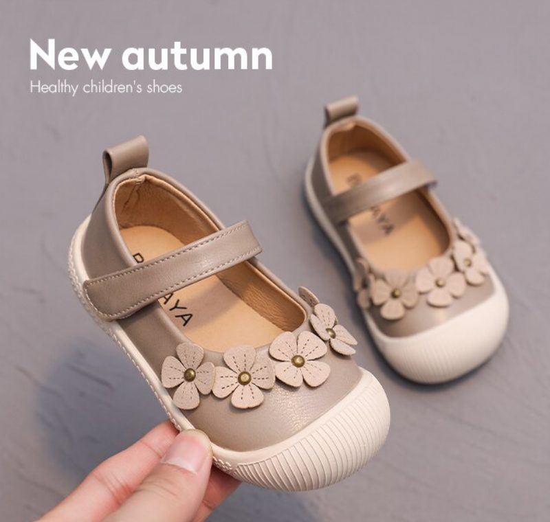 Scarlett Flade Pigesko Til Baby - Beige