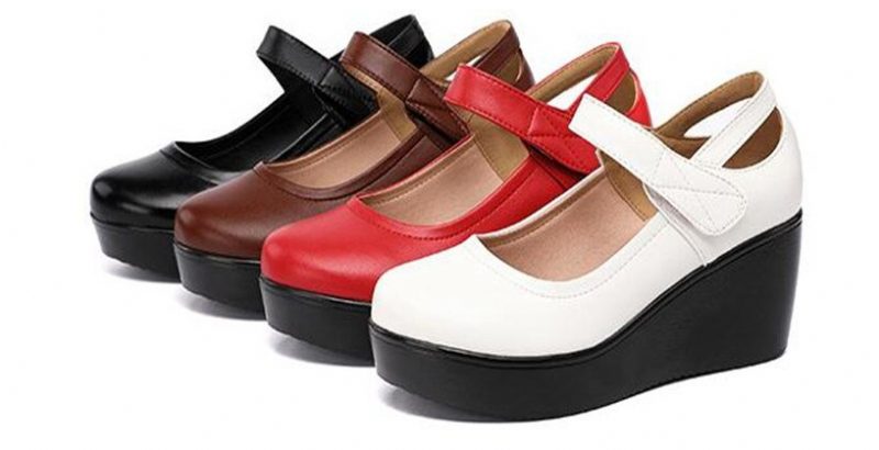 Scarlett Platform Wedges-sko Til Kvinder - Sort