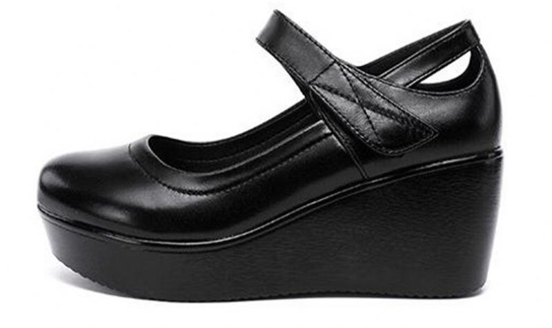 Scarlett Platform Wedges-sko Til Kvinder - Sort