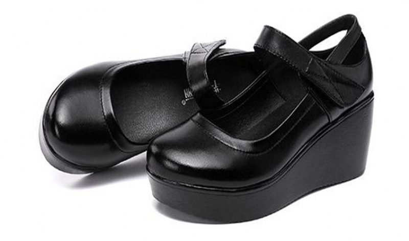 Scarlett Platform Wedges-sko Til Kvinder - Sort