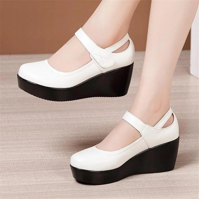 Scarlett Platform Wedges-sko Til Kvinder - Sort