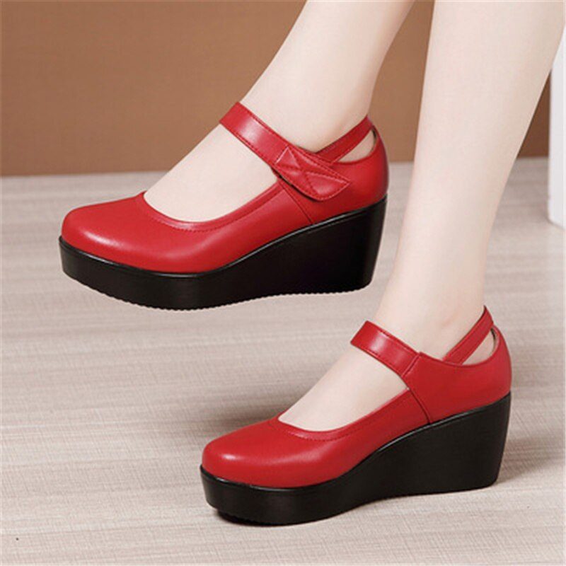 Scarlett Platform Wedges-sko Til Kvinder - Sort