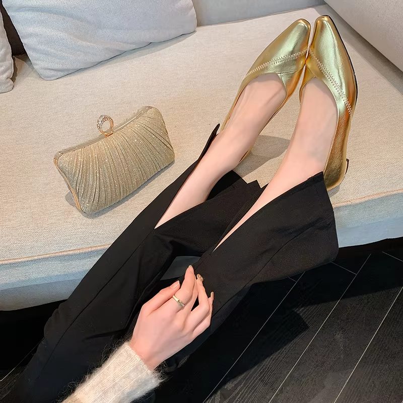 Selena Spids Elegant Pumpe Til Kvinder - Sort