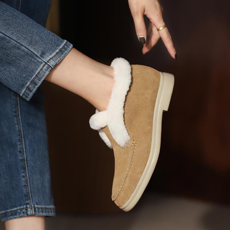 Sella Warm Winter Snow Booties Til Kvinder - Beige