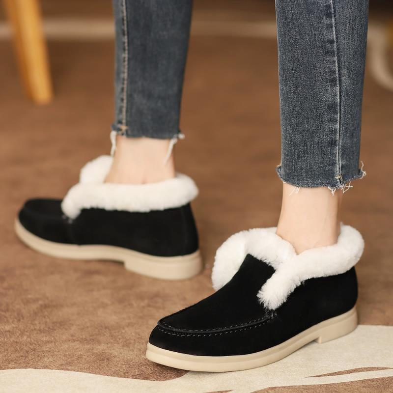 Sella Warm Winter Snow Booties Til Kvinder - Beige