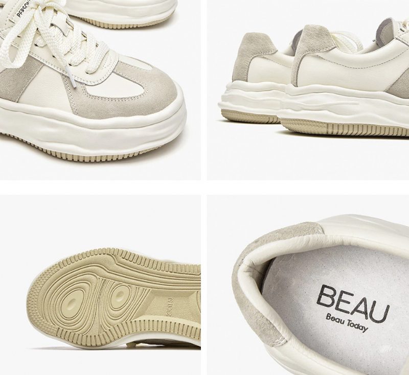 Shaina Sneaker Med Platform Til Kvinder - Beige