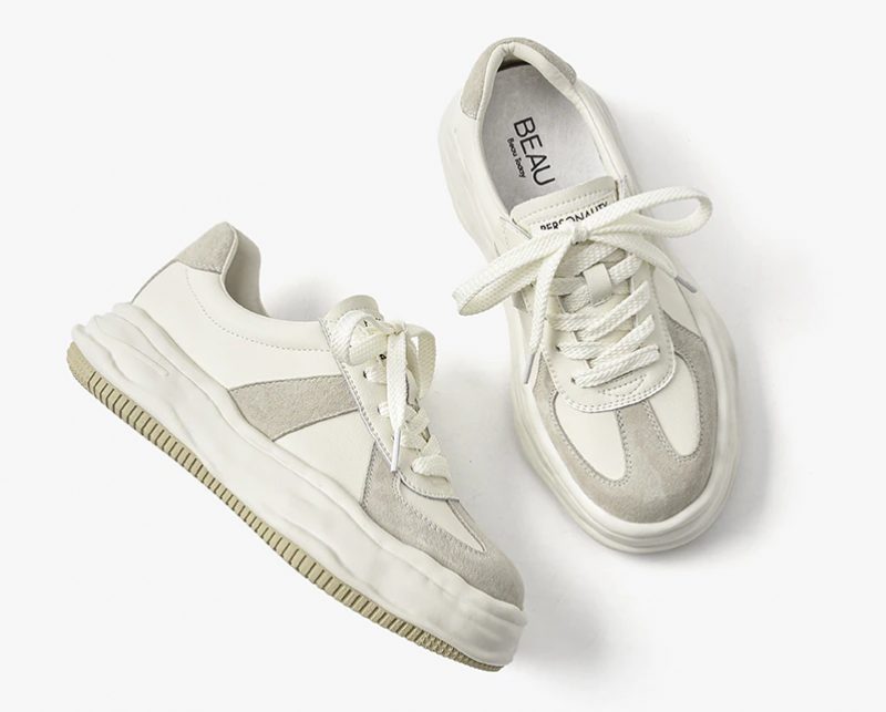 Shaina Sneaker Med Platform Til Kvinder - Beige