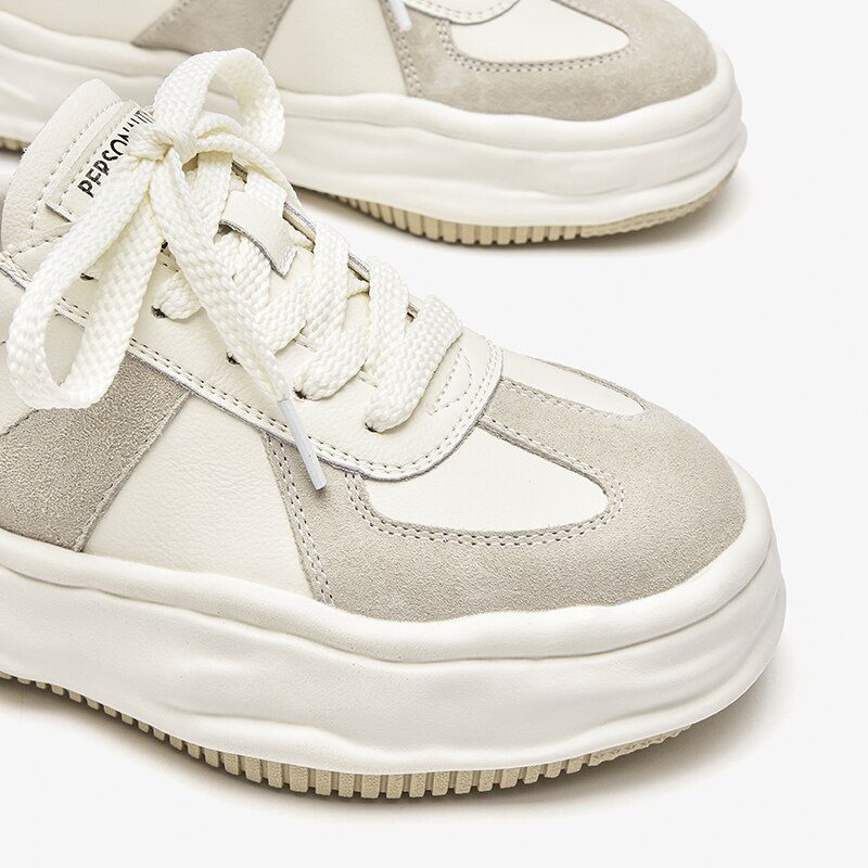 Shaina Sneaker Med Platform Til Kvinder - Beige