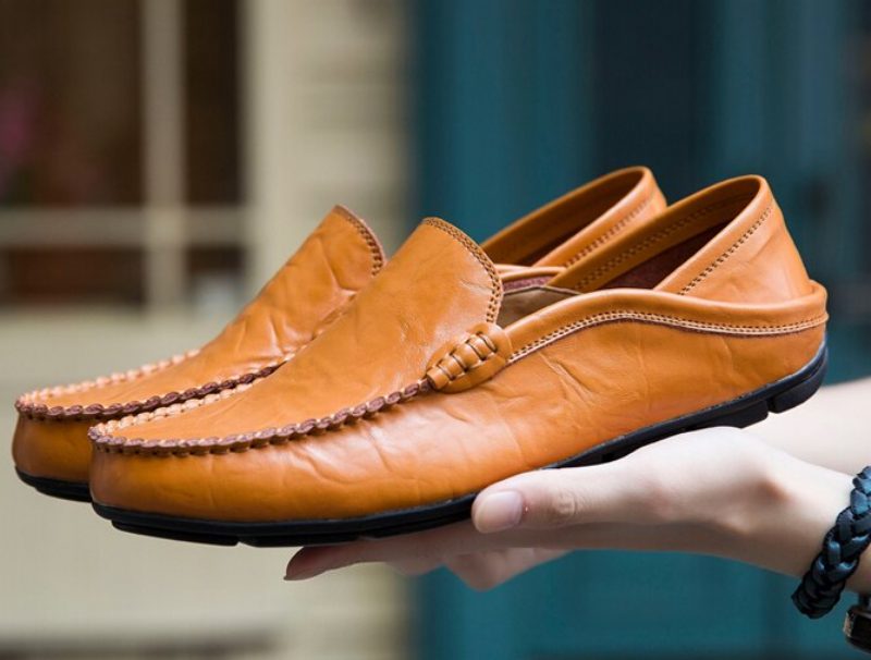 Shake Loafers Til Mænd Fritidssko - Gul